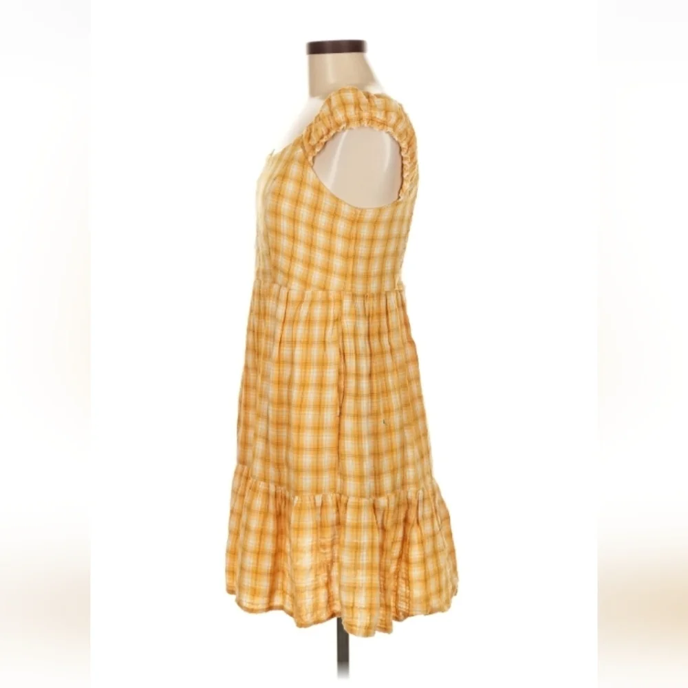 Old Navy Yellow Gingham Dress M $45 Retail - Picture 5 of 8